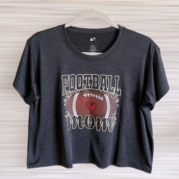 Football Mom Dri Fit Crop Top | SIZE L - Picture 1 of 3